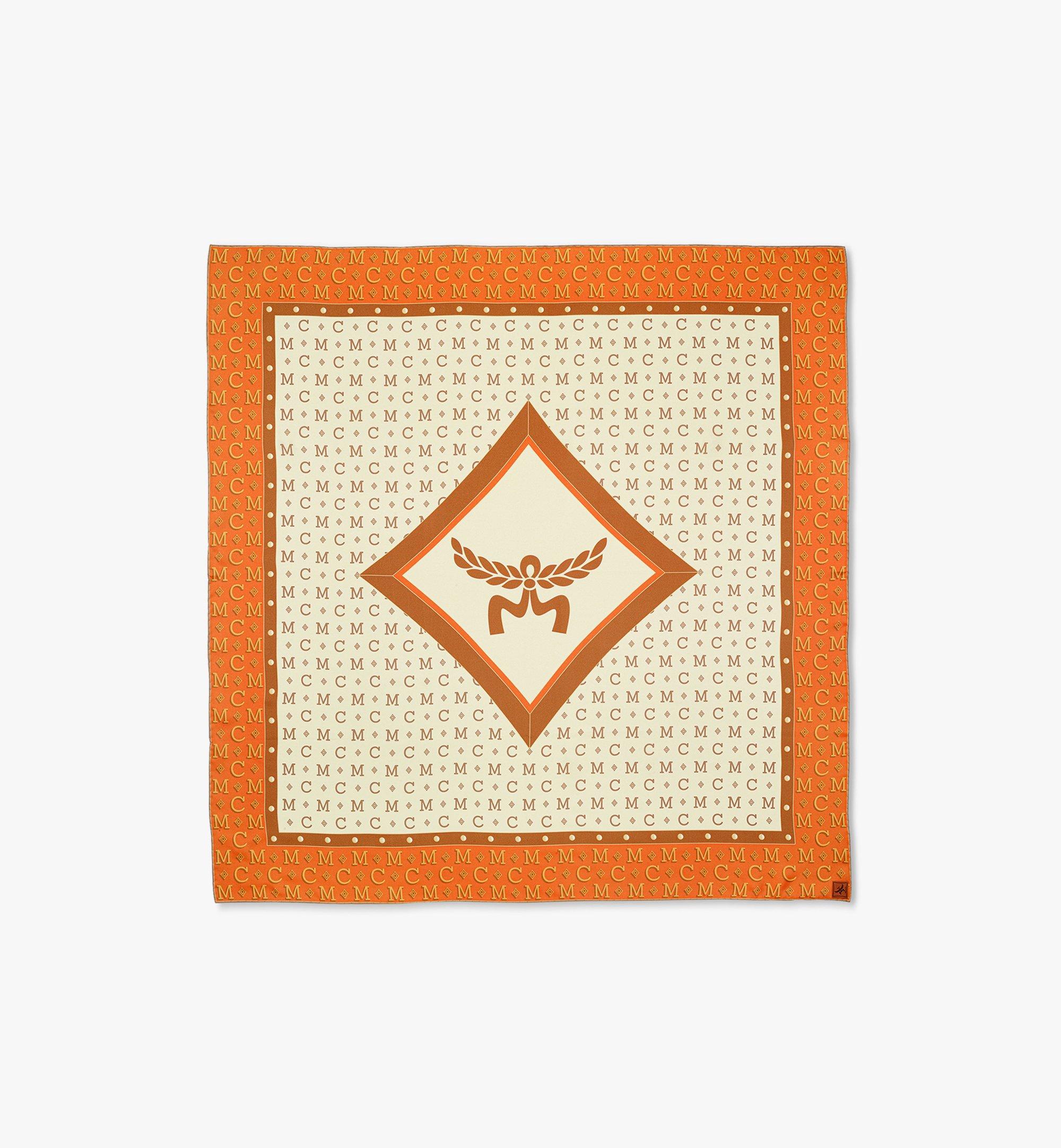 Foulard Diamond monogrammé en soie biologique 1